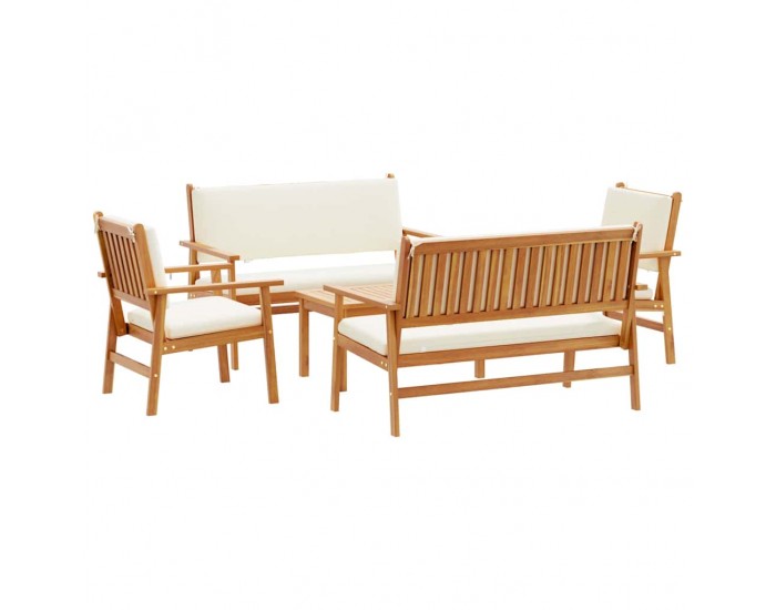 Sonata H Градински Софа Комплект 5 pcs Кафяво 75 x 45 x 38см