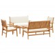Sonata H Градински Софа Комплект 5 pcs Кафяво 75 x 45 x 38см
