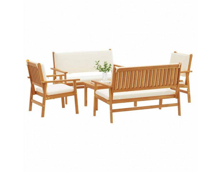Sonata H Градински Софа Комплект 5 pcs Кафяво 75 x 45 x 38см