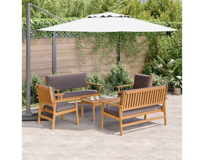 Sonata H Градински Софа Комплект 5 pcs Кафяво 75 x 45 x 38см