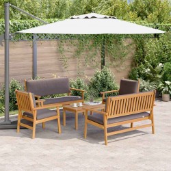 Sonata H Градински Софа Комплект 5 pcs Кафяво 75 x 45 x 38см - Canapele și bănci de grădină