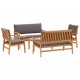 Sonata H Градински Софа Комплект 5 pcs Кафяво 75 x 45 x 38см