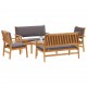 Sonata H Градински Софа Комплект 5 pcs Кафяво 75 x 45 x 38см