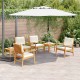 Sonata H Градински Софа Комплект 6 pcs Кафяво 45 x 45 x 38см