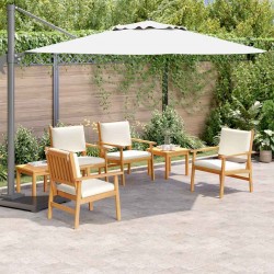 Sonata H Градински Софа Комплект 6 pcs Кафяво 45 x 45 x 38см - Canapele și bănci de grădină