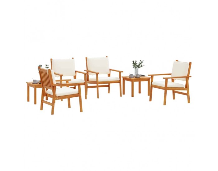 Sonata H Градински Софа Комплект 6 pcs Кафяво 45 x 45 x 38см
