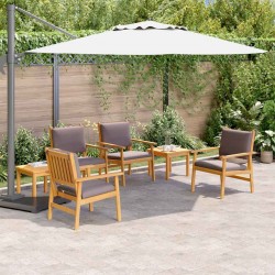 Sonata H Градински Софа Комплект 6 pcs Кафяво 45 x 45 x 38см - Canapele și bănci de grădină