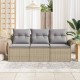 Sonata H Градински Софа Комплект 3 pcs Бежово 196 x 62 x 85см полиратан