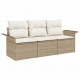 Sonata H Градински Софа Комплект 3 pcs Бежово 196 x 62 x 85см полиратан