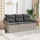 Sonata H Градински Софа Комплект 3 pcs Сив 196 x 62 x 85см полиратан
