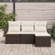 Sonata H Градински Софа Комплект 4 pcs Кафяво 55 x 55 x 37см полиратан
