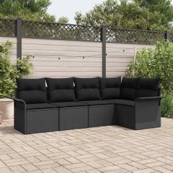 Sonata H Градински Софа Комплект 5 pcs 242.5 x 132.5 x 85 см Полиратан - Canapele și bănci de grădină