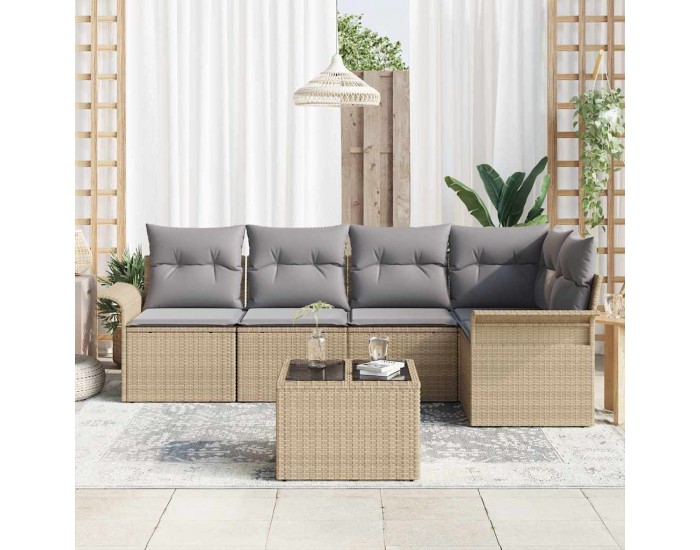 Sonata H Градински Софа Комплект 6 pcs 242.5 x 132.5 x 85 см Полиратан