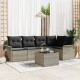 Sonata H Градински Софа Комплект 6 pcs Сив 55 x 55 x 37 см Полиратан