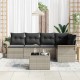 Sonata H Градински Софа Комплект 6 pcs Сив 55 x 55 x 37 см Полиратан