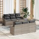 Sonata Set de canapele pentru grădină Gri deschis 55 x 55 x 37 cm