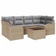 Sonata Set de canapele pentru grădină Bej 55 x 55 x 37 cm poliratan