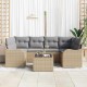 Sonata Set de canapele pentru grădină Bej 55 x 55 x 37 cm poliratan