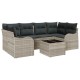 Sonata Set de canapele pentru grădină Gri deschis 55 x 55 x 37 cm