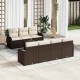 Sonata Set de canapele pentru grădină Maro 55 x 55 x 37 cm poliratan