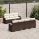Sonata H Градински Софа Комплект 8 pcs Кафяво 55 x 55 x 37 см Полиратан