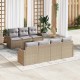 Sonata Set de canapele pentru grădină Bej 55 x 55 x 37 cm poliratan