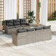 Sonata H Градински Софа Комплект 8 pcs Светлосиво 55 x 55 x 37 см