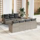 Sonata Set de canapele pentru grădină Gri deschis 55 x 55 x 37 cm