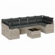 Sonata H Градински Софа Комплект 8 pcs Светлосиво 55 x 55 x 37 см