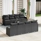 Sonata Set de canapele pentru grădină Negru 55 x 55 x 37 cm poliratan