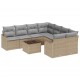 Sonata H Градински Софа Комплект 9 pcs Бежово 55 x 55 x 37 см Полиратан