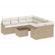 Sonata H Градински Софа Комплект 9 pcs Бежово 55 x 55 x 37 см Полиратан