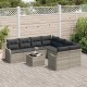 Sonata H Градински Софа Комплект 9 pcs Светлосиво 55 x 55 x 37 см