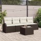 Sonata H Градински Софа Комплект 5 pcs Кафяво 55 x 55 x 37 см Полиратан