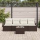 Sonata H Градински Софа Комплект 5 pcs Кафяво 55 x 55 x 37 см Полиратан