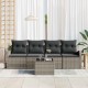 Sonata H Градински Софа Комплект 5 pcs Сив 55 x 55 x 37 см Полиратан
