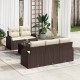 Sonata H Градински Софа Комплект 6 pcs Кафяво 55 x 55 x 37 см Полиратан