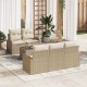 Sonata H Градински Софа Комплект 6 pcs Бежово 55 x 55 x 37 см Полиратан