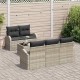 Sonata H Градински Софа Комплект 6 pcs Светлосиво 55 x 55 x 37 см
