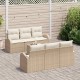 Sonata H Градински Софа Комплект 7 pcs Бежово 55 x 55 x 37 см Полиратан
