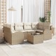 Sonata H Градински Софа Комплект 7 pcs Бежово 55 x 55 x 37 см Полиратан