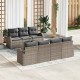 Sonata H Градински Софа Комплект 8 pcs Сив 55 x 55 x 37 см полиратан