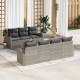 Sonata H Градински Софа Комплект 8 pcs Светлосиво 55 x 55 x 37 см