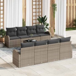 Sonata H Градински Софа Комплект 7 pcs Сив & & Тъмен Сив 55 x 55 x 37 см - Canapele și bănci de grădină