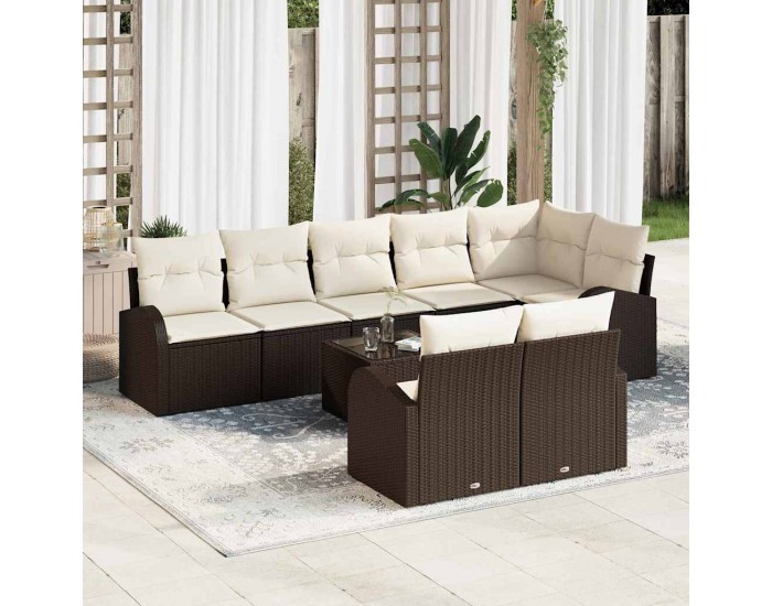 Sonata H Градински Софа Комплект 9 pcs 289 x 124 x 85 см Полиратан