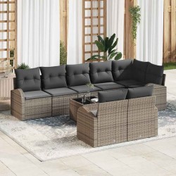 Sonata H Градински Софа Комплект 9 pcs 289 x 124 x 85 см Полиратан - Canapele și bănci de grădină