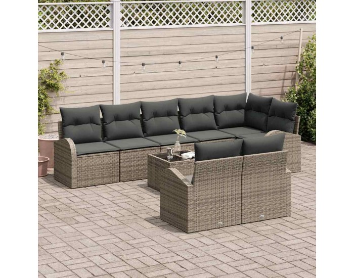 Sonata H Градински Софа Комплект 9 pcs 289 x 124 x 85 см Полиратан