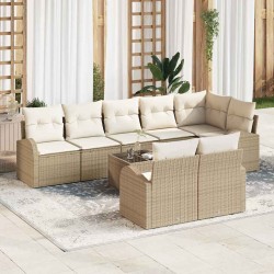 Sonata H Градински Софа Комплект 9 pcs 289 x 124 x 85 см Полиратан - Canapele și bănci de grădină