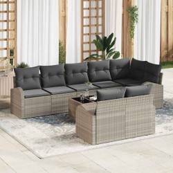 Sonata H Градински Софа Комплект 9 pcs 289 x 124 x 85 см Полиратан - Canapele și bănci de grădină