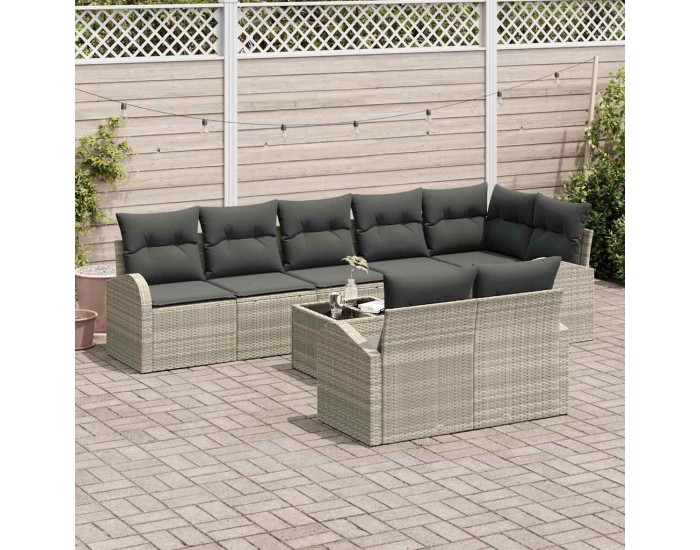 Sonata H Градински Софа Комплект 9 pcs 289 x 124 x 85 см Полиратан